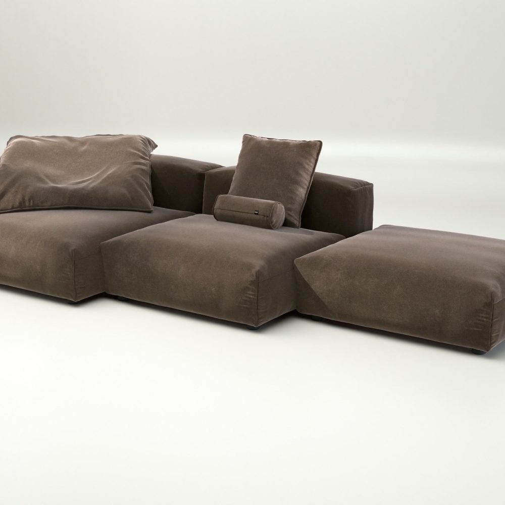 vetsak | Sofa Set 04 - suave - espresso | Modular Sofa | 5 Seater | Big Sofa