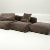 vetsak | Sofa Set 04 - suave - espresso | Modular Sofa | 5 Seater | Big Sofa
