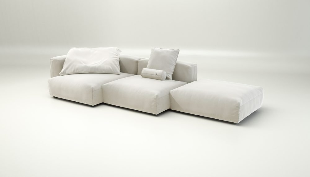 vetsak | Sofa Set 04 - suave - pearl | Modular Sofa | 5 Seater | Big Sofa