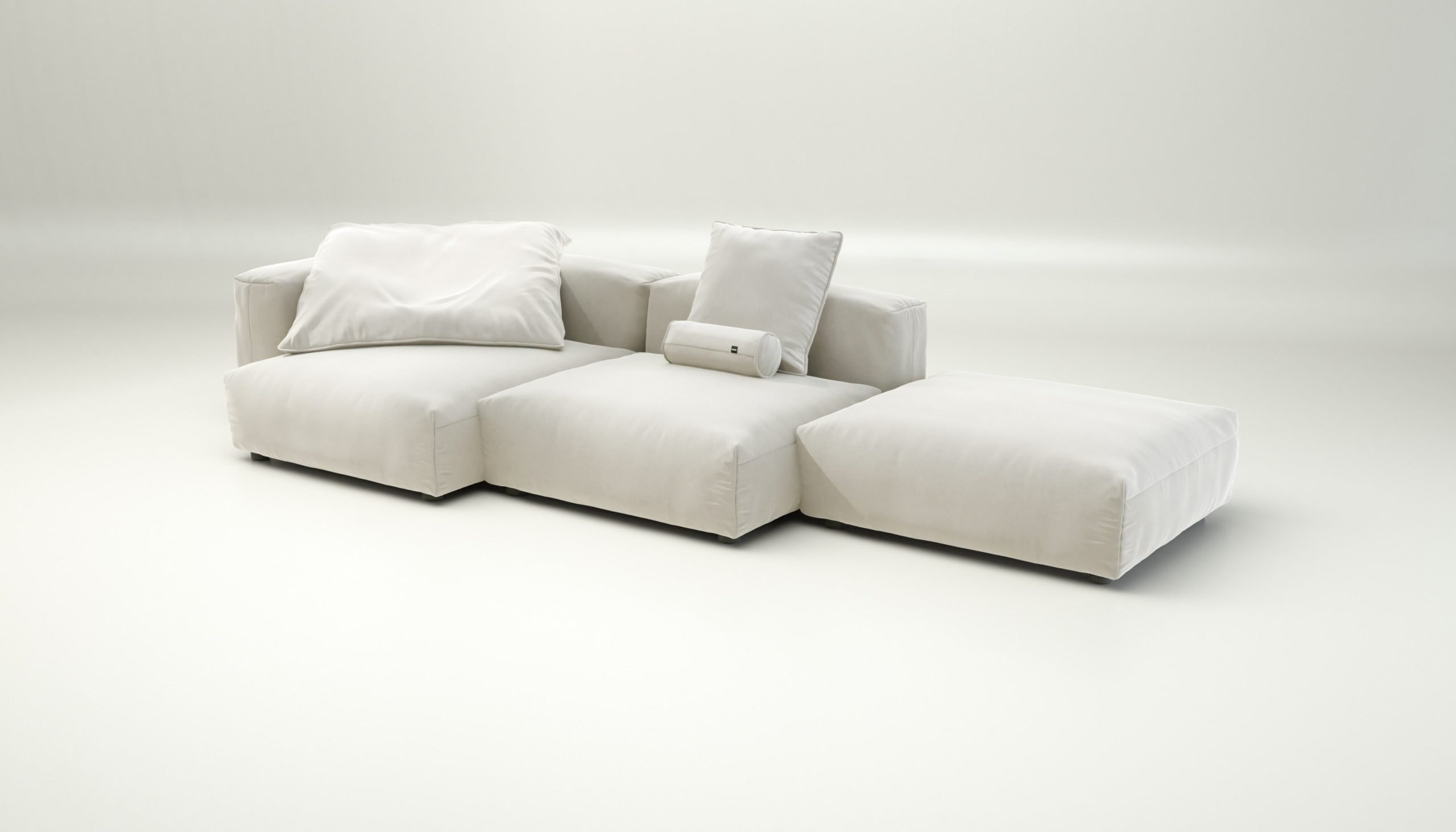 vetsak | Sofa Set 04 - suave - pearl | Modular Sofa | 5 Seater | Big Sofa