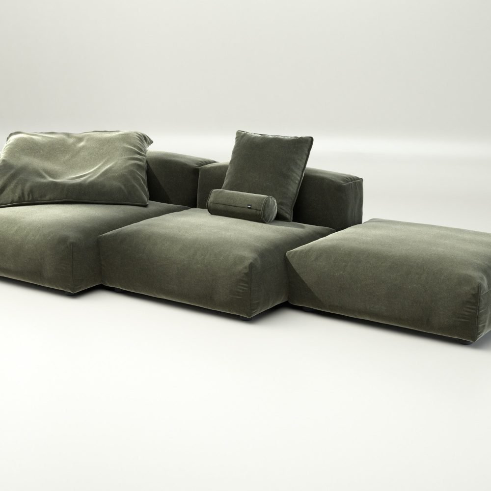 vetsak | Sofa Set 04 - suave - pine | Modular Sofa | 5 Seater | Big Sofa