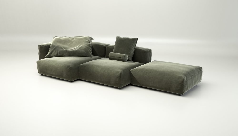 vetsak | Sofa Set 04 - suave - pine | Modular Sofa | 5 Seater | Big Sofa
