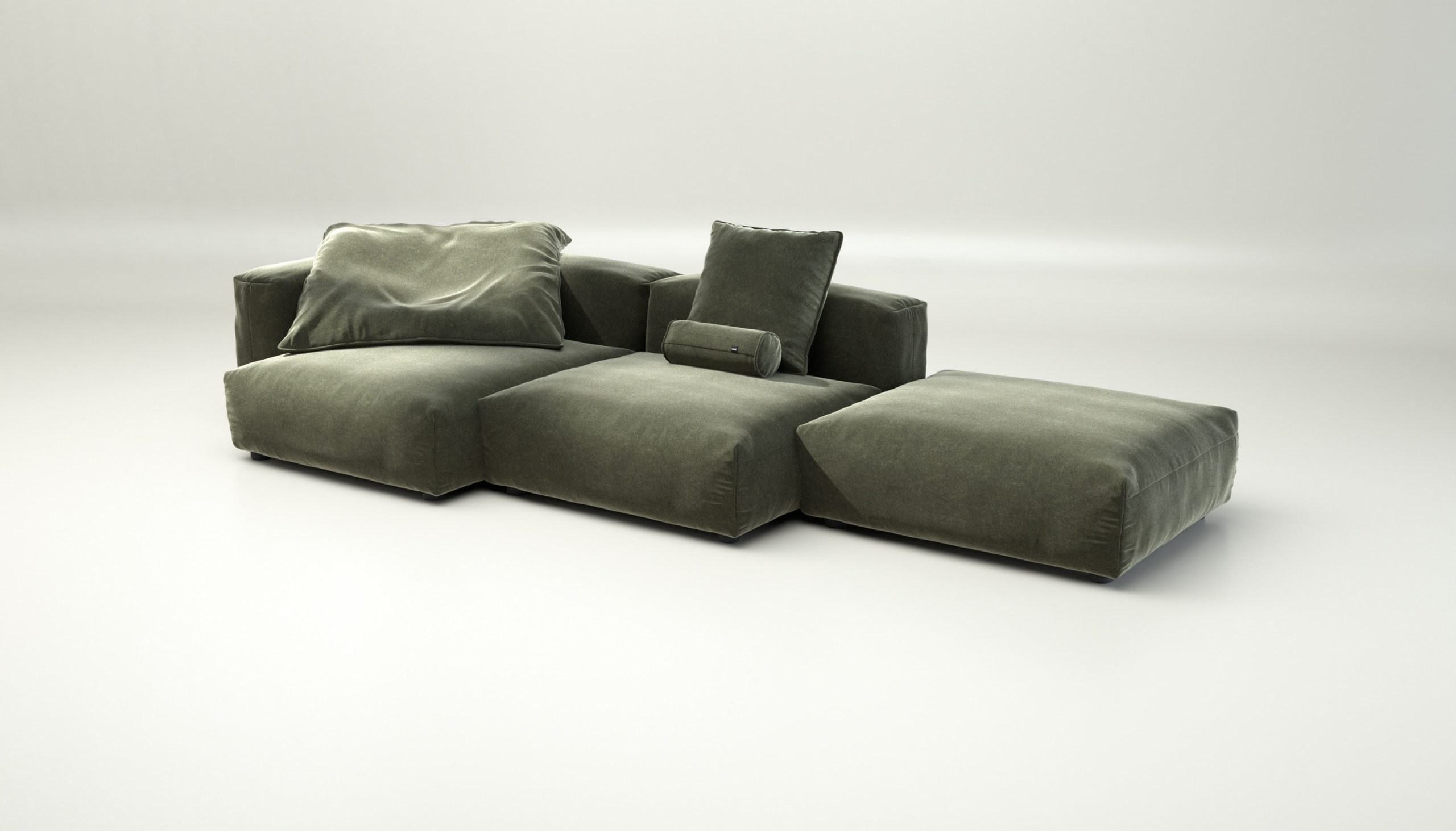 vetsak | Sofa Set 04 - suave - pine | Modular Sofa | 5 Seater | Big Sofa