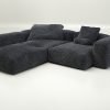 vetsak | Sofa Set 05 - doodle - dark grey | Modular Sofa | 5 Seater | Big Sofa | Corner Sofa