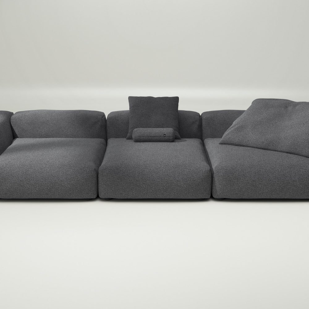 vetsak | Sofa Set 05 - loop loop - anthracite | Modular Sofa | 5 Seater | Big Sofa | Corner Sofa