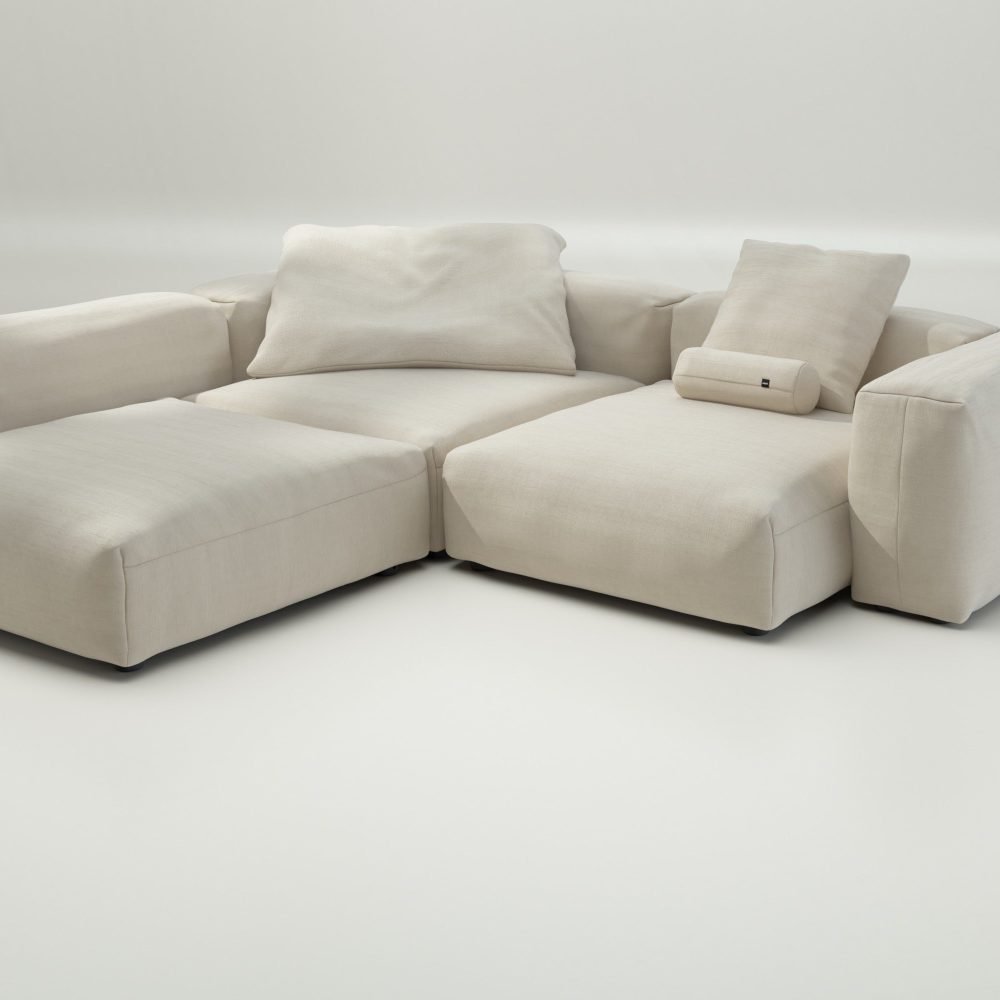 vetsak | Sofa Set 05 - pique - beige | Modular Sofa | 5 Seater | Big Sofa | Corner Sofa