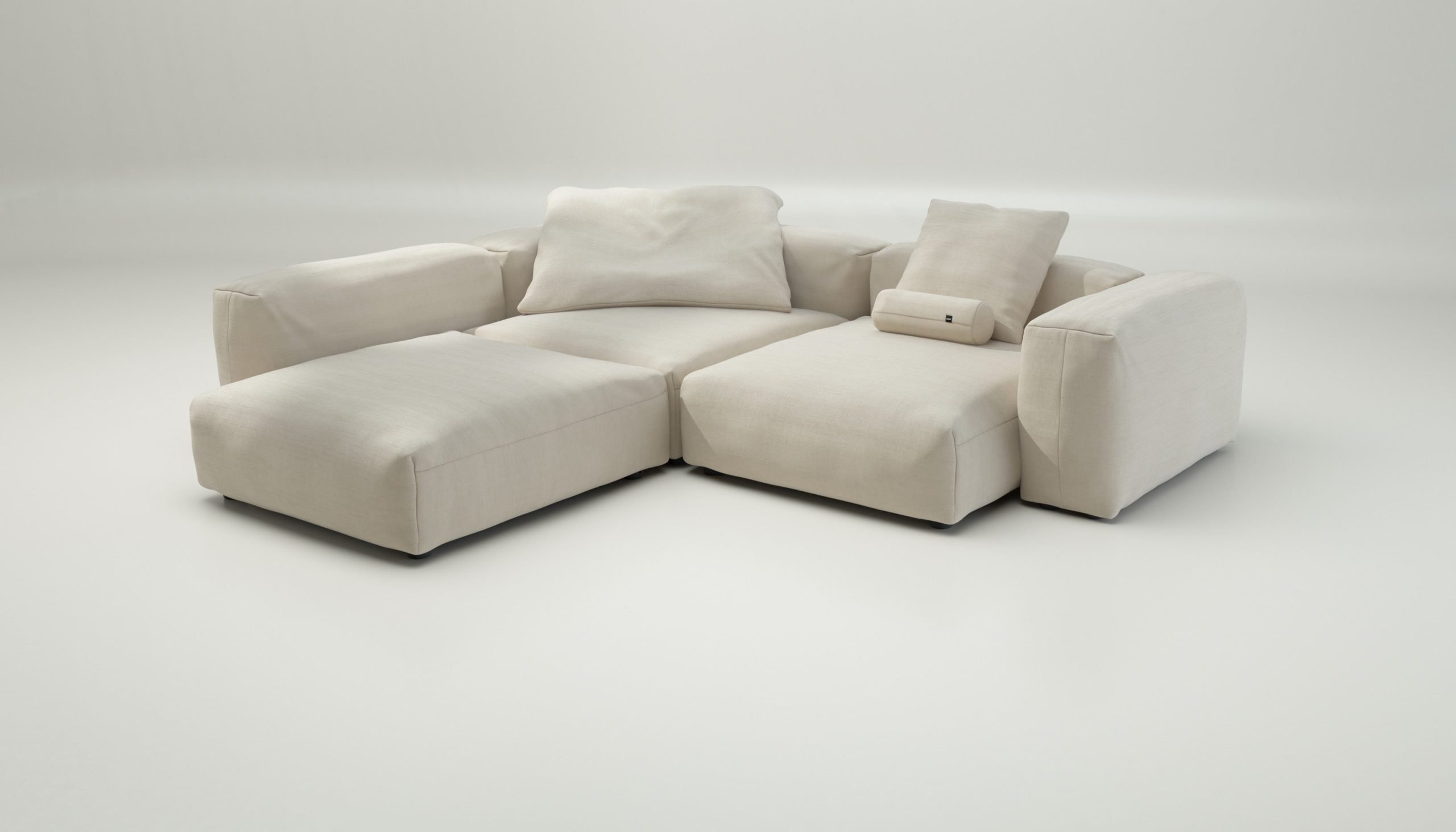 vetsak | Sofa Set 05 - pique - beige | Modular Sofa | 5 Seater | Big Sofa | Corner Sofa