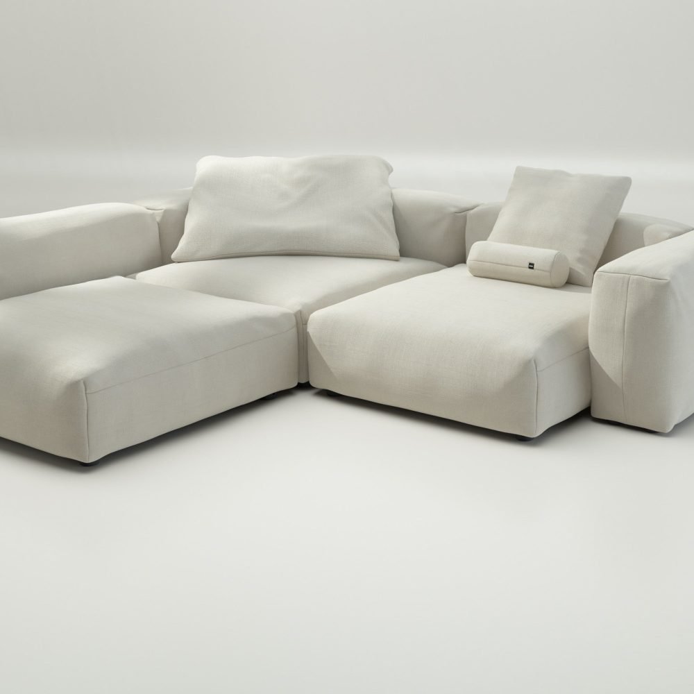 vetsak | Sofa Set 05 - pique - creme | Modular Sofa | 5 Seater | Big Sofa | Corner Sofa