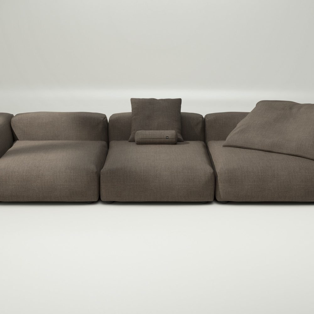 vetsak | Sofa Set 05 - pique - taupe | Modular Sofa | 5 Seater | Big Sofa | Corner Sofa