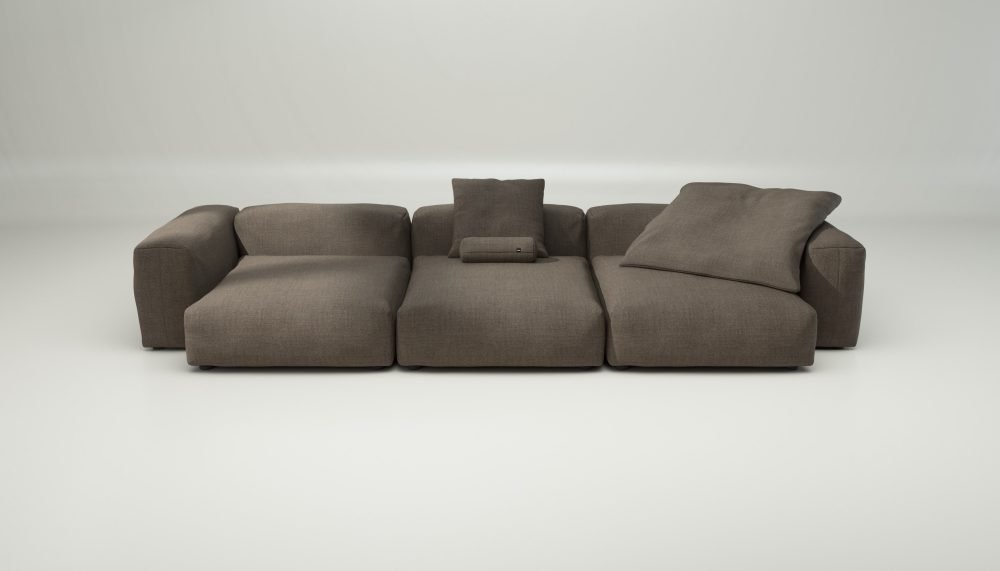 vetsak | Sofa Set 05 - pique - taupe | Modular Sofa | 5 Seater | Big Sofa | Corner Sofa
