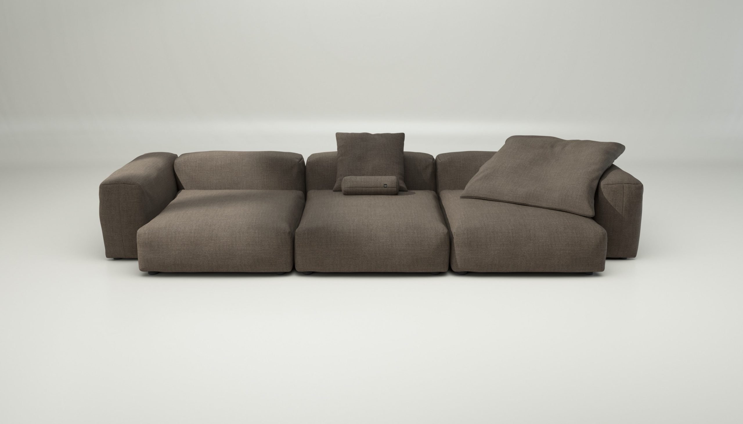 vetsak | Sofa Set 05 - pique - taupe | Modular Sofa | 5 Seater | Big Sofa | Corner Sofa