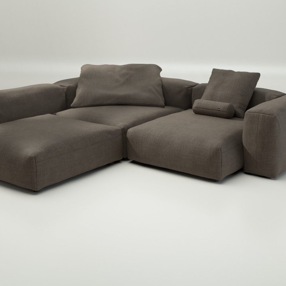 vetsak | Sofa Set 05 - pique - taupe | Modular Sofa | 5 Seater | Big Sofa | Corner Sofa