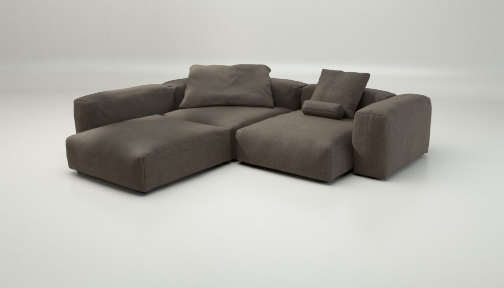 vetsak | Sofa Set 05 - pique - taupe | Modular Sofa | 5 Seater | Big Sofa | Corner Sofa