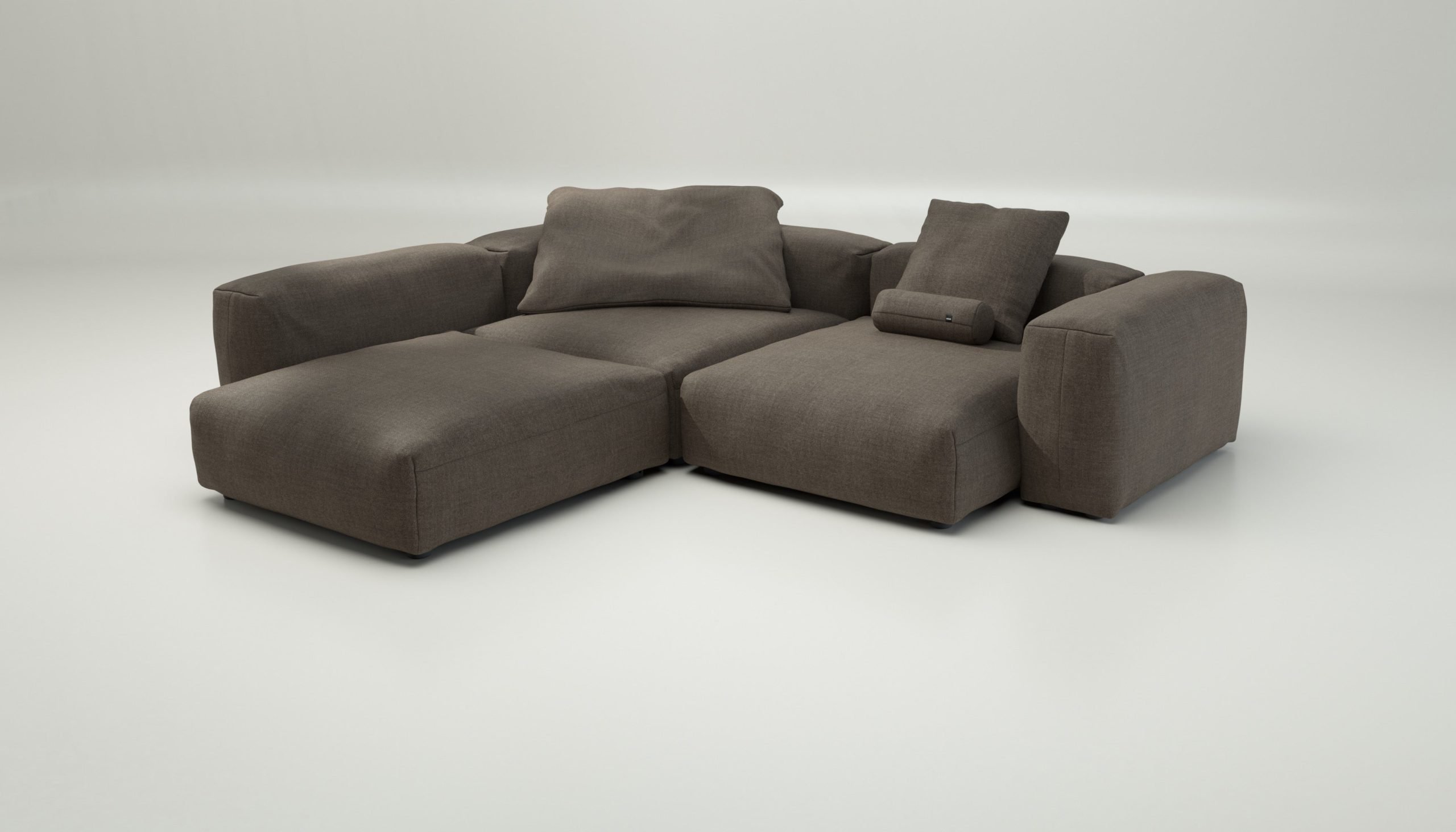 vetsak | Sofa Set 05 - pique - taupe | Modular Sofa | 5 Seater | Big Sofa | Corner Sofa