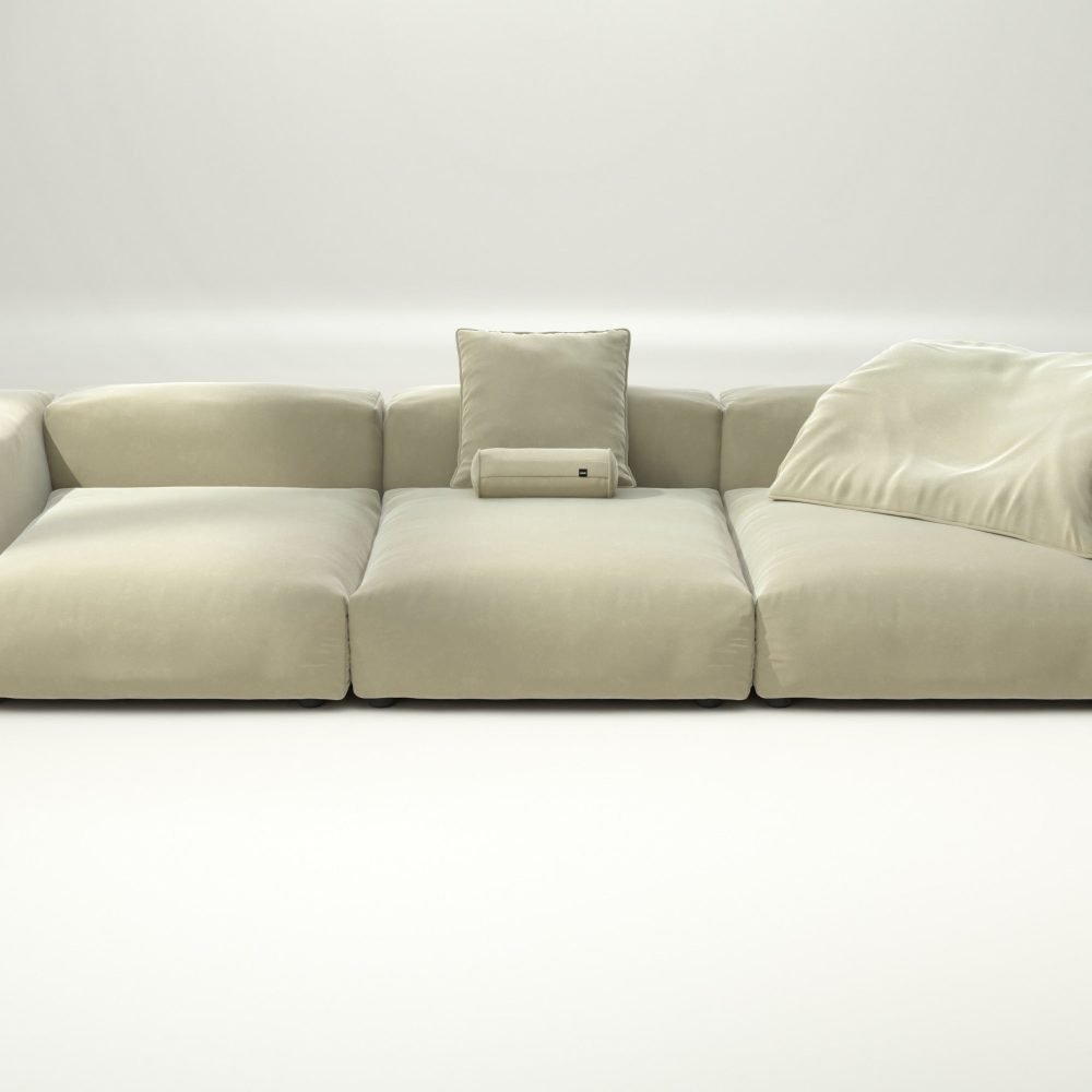vetsak | Sofa Set 05 - suave - clay | Modular Sofa | 5 Seater | Big Sofa | Corner Sofa