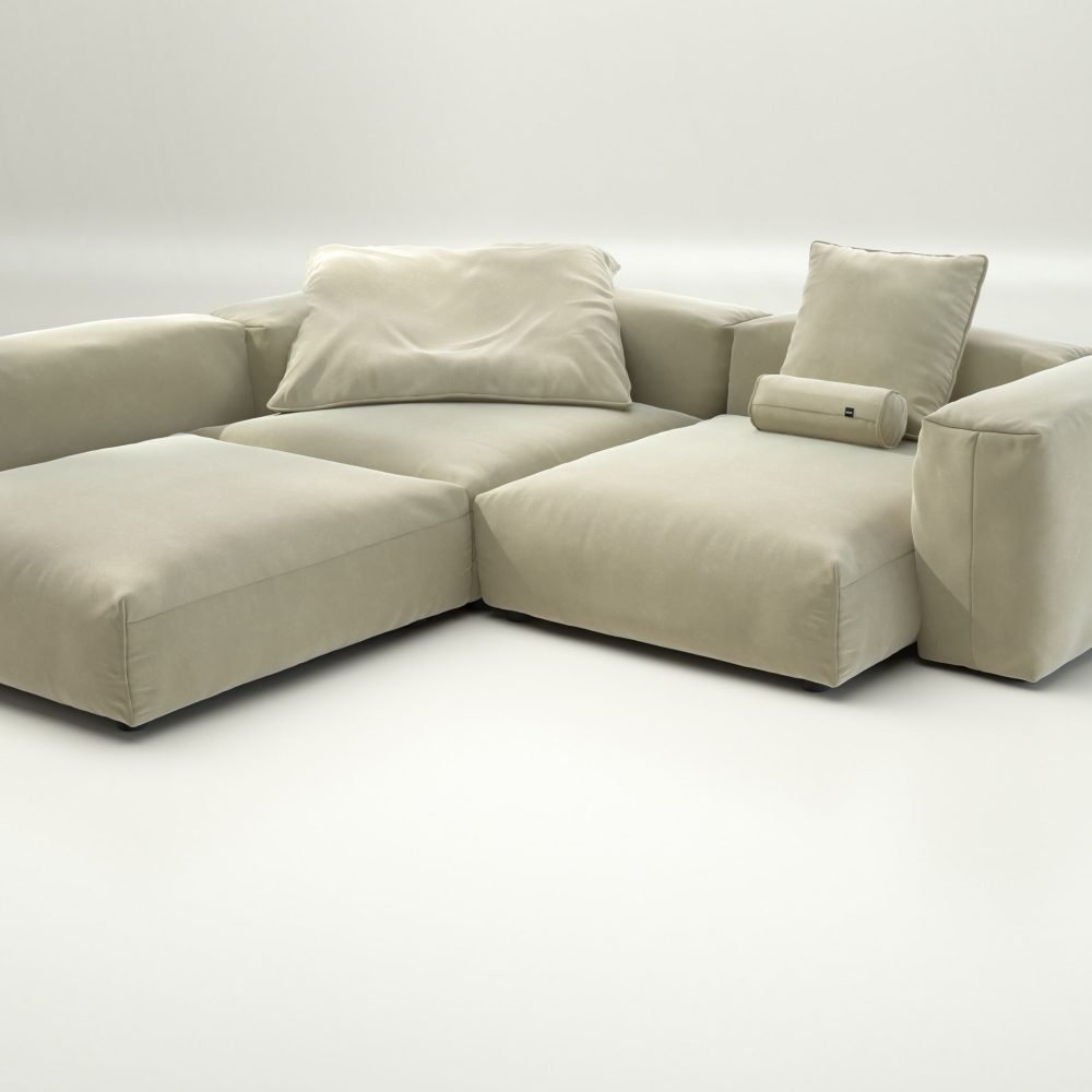 vetsak | Sofa Set 05 - suave - clay | Modular Sofa | 5 Seater | Big Sofa | Corner Sofa