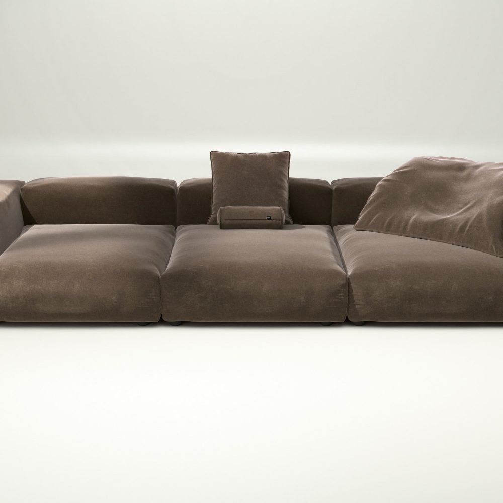 vetsak | Sofa Set 05 - suave - espresso | Modular Sofa | 5 Seater | Big Sofa | Corner Sofa