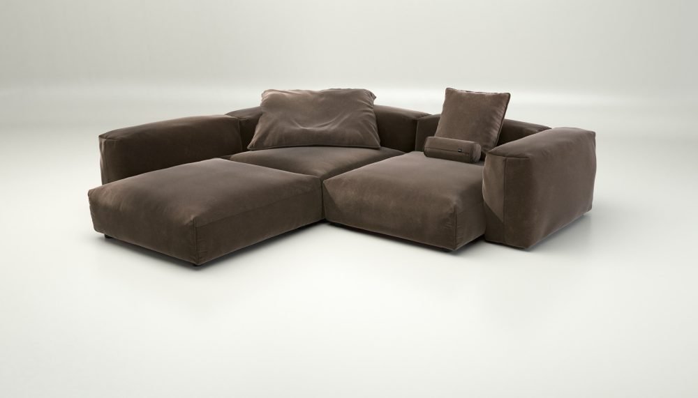 vetsak | Sofa Set 05 - suave - espresso | Modular Sofa | 5 Seater | Big Sofa | Corner Sofa