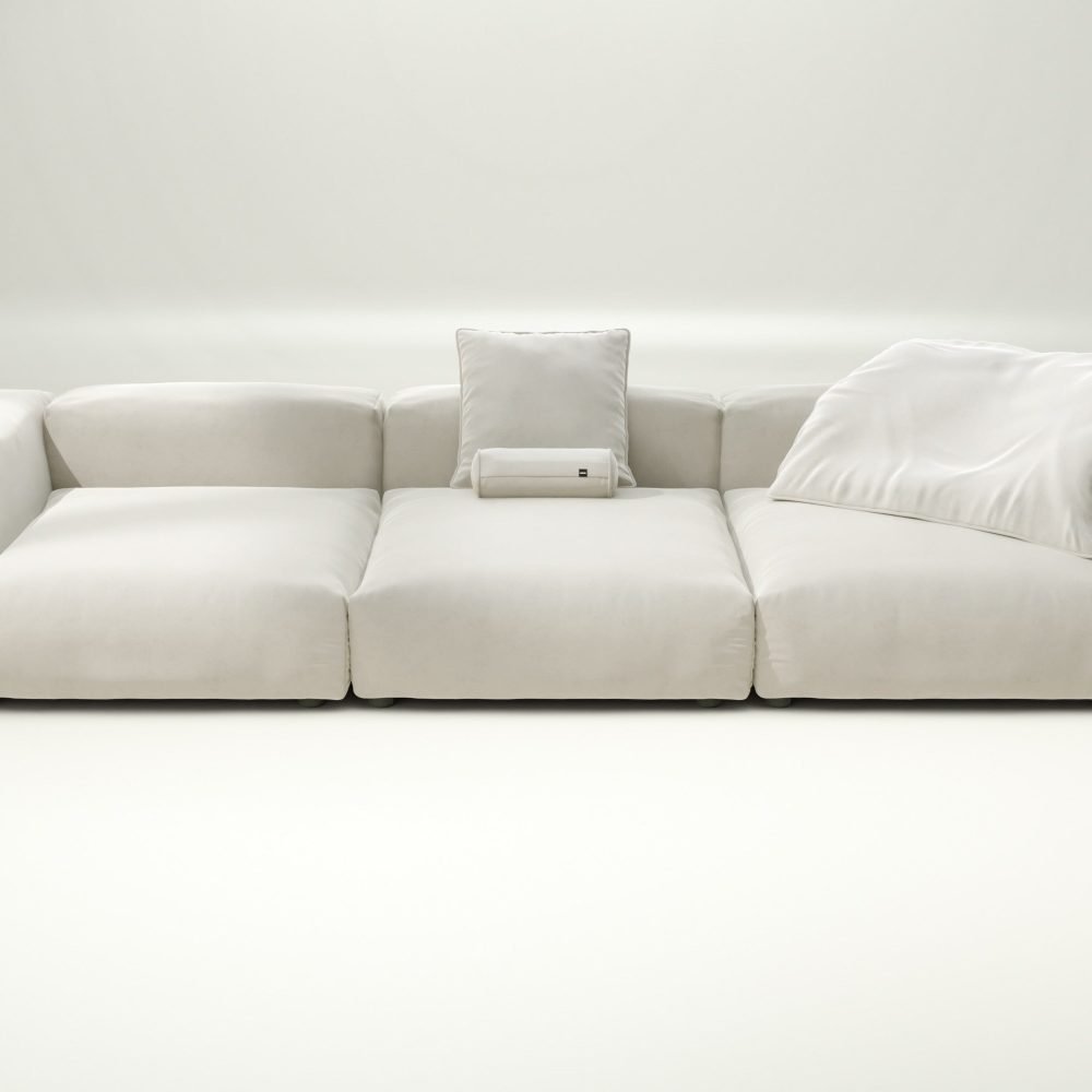 vetsak | Sofa Set 05 - suave - pearl | Modular Sofa | 5 Seater | Big Sofa | Corner Sofa