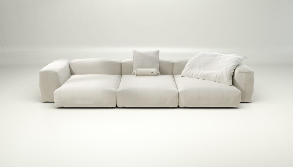 vetsak | Sofa Set 05 - suave - pearl | Modular Sofa | 5 Seater | Big Sofa | Corner Sofa