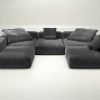 vetsak | Sofa Set 06 - cord velour - dark grey | Modular Sofa | 6.5 Seater | Big Sofa | U-Shape | Corner Sofa