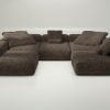 vetsak | Sofa Set 06 - doodle - cacao | Modular Sofa | 6.5 Seater | Big Sofa | U-Shape | Corner Sofa