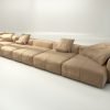 vetsak | Sofa Set 06 - leather - beige | Modular Sofa | 6.5 Seater | Big Sofa | U-Shape | Corner Sofa