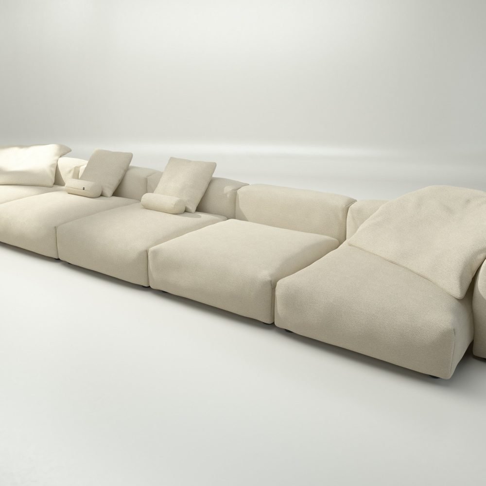 vetsak | Sofa Set 06 - loop loop - duna | Modular Sofa | 6.5 Seater | Big Sofa | U-Shape | Corner Sofa