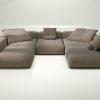 vetsak | Sofa Set 06 - loop loop - taupe | Modular Sofa | 6.5 Seater | Big Sofa | U-Shape | Corner Sofa
