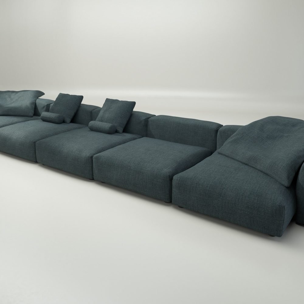 vetsak | Sofa Set 06 - pique - cedar | Modular Sofa | 6.5 Seater | Big Sofa | U-Shape | Corner Sofa