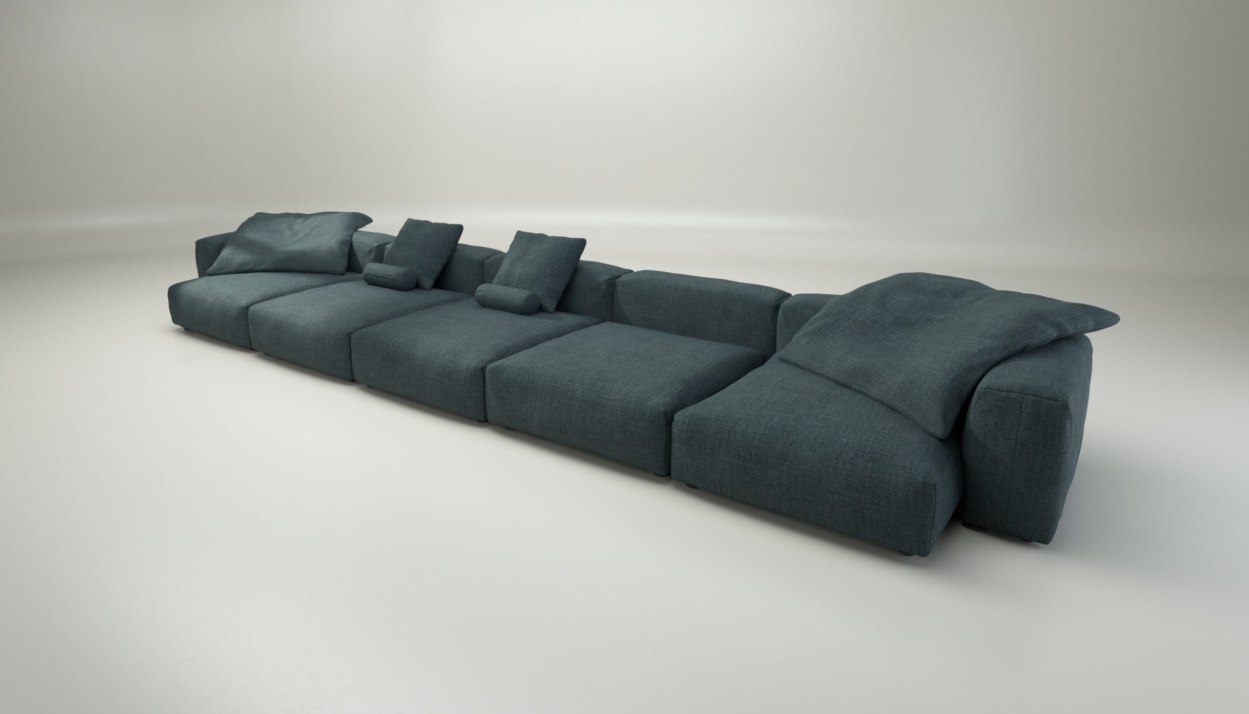 vetsak | Sofa Set 06 - pique - cedar | Modular Sofa | 6.5 Seater | Big Sofa | U-Shape | Corner Sofa