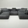 vetsak | Sofa Set 06 - pique - dark grey | Modular Sofa | 6.5 Seater | Big Sofa | U-Shape | Corner Sofa