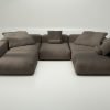 vetsak | Sofa Set 06 - pique - taupe | Modular Sofa | 6.5 Seater | Big Sofa | U-Shape | Corner Sofa