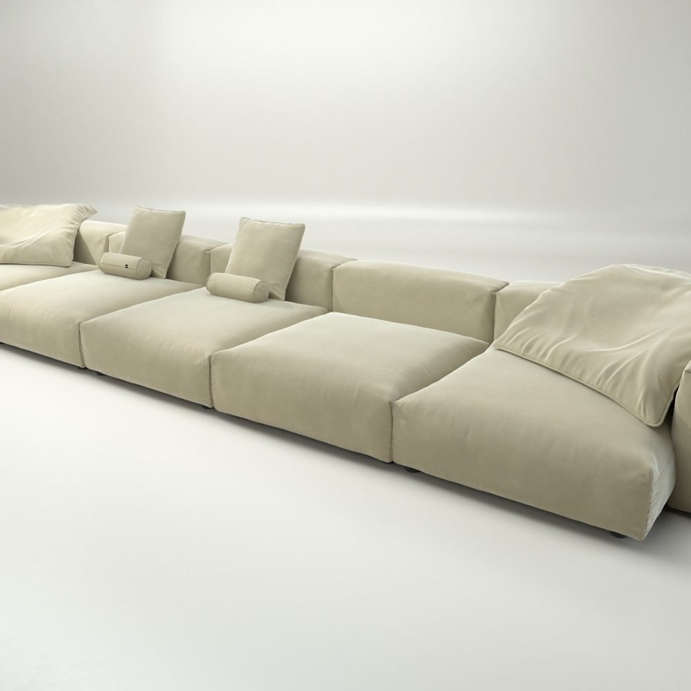 vetsak | Sofa Set 06 - suave - clay | Modular Sofa | 6.5 Seater | Big Sofa | U-Shape | Corner Sofa