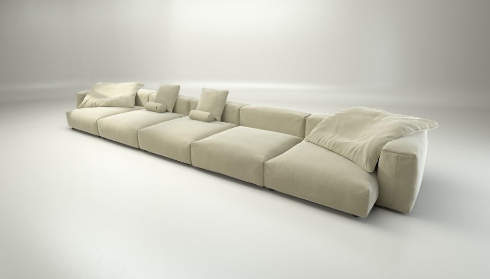vetsak | Sofa Set 06 - suave - clay | Modular Sofa | 6.5 Seater | Big Sofa | U-Shape | Corner Sofa