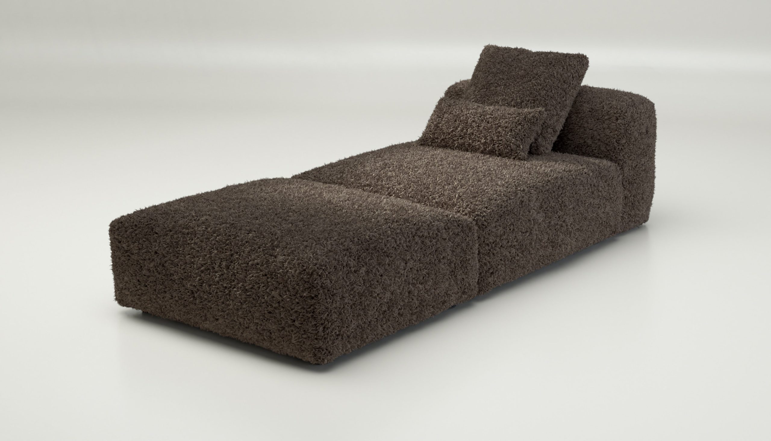 vetsak | Sofa Set 07 - Sun Lounger - doodle - cacao | Modular Sofa | 2 Seater | Daybed | Chaiselounge