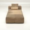 vetsak | Sofa Set 07 - Sun Lounger - leather - beige | Modular Sofa | 2 Seater | Daybed | Chaiselounge