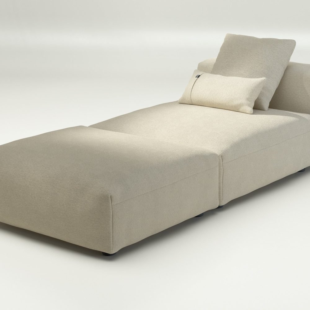 vetsak | Sofa Set 07 - Sun Lounger - loop loop - duna | Modular Sofa | 2 Seater | Daybed | Chaiselounge