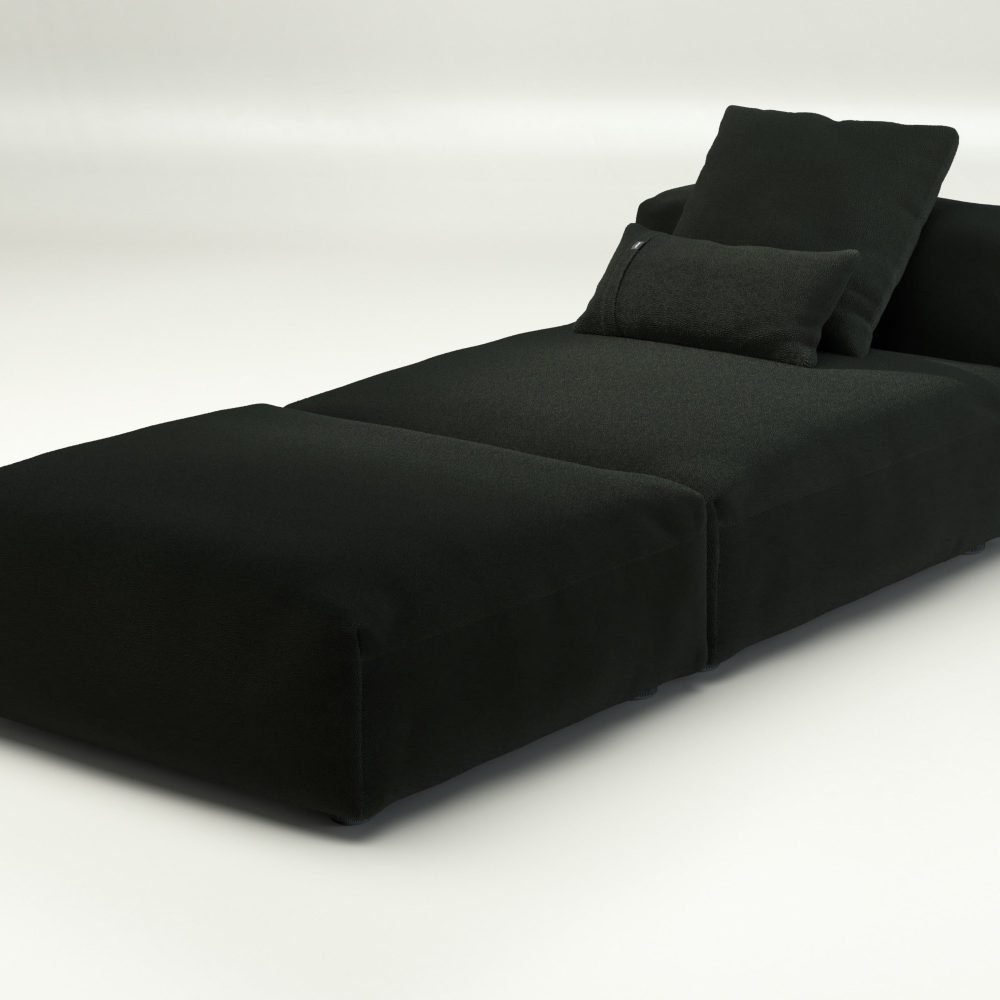 vetsak | Sofa Set 07 - Sun Lounger - loop loop - mousse | Modular Sofa | 2 Seater | Daybed | Chaiselounge