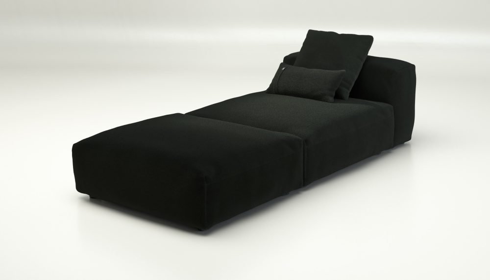 vetsak | Sofa Set 07 - Sun Lounger - loop loop - mousse | Modular Sofa | 2 Seater | Daybed | Chaiselounge