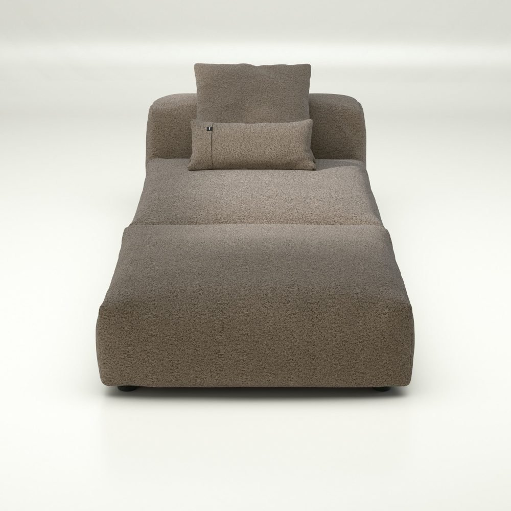 vetsak | Sofa Set 07 - Sun Lounger - loop loop - taupe | Modular Sofa | 2 Seater | Daybed | Chaiselounge