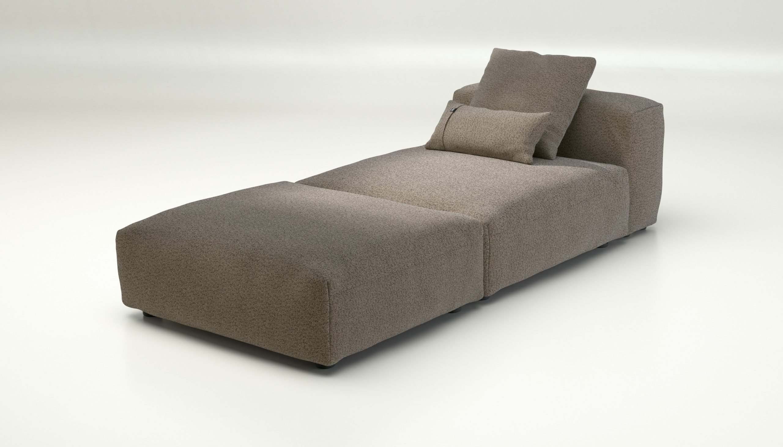 vetsak | Sofa Set 07 - Sun Lounger - loop loop - taupe | Modular Sofa | 2 Seater | Daybed | Chaiselounge