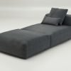 vetsak | Sofa Set 07 - Sun Lounger - pique - dark grey | Modular Sofa | 2 Seater | Daybed | Chaiselounge