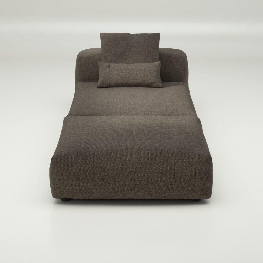 vetsak | Sofa Set 07 - Sun Lounger - pique - taupe | Modular Sofa | 2 Seater | Daybed | Chaiselounge