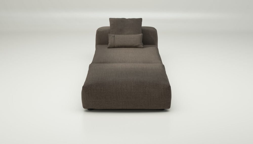 vetsak | Sofa Set 07 - Sun Lounger - pique - taupe | Modular Sofa | 2 Seater | Daybed | Chaiselounge