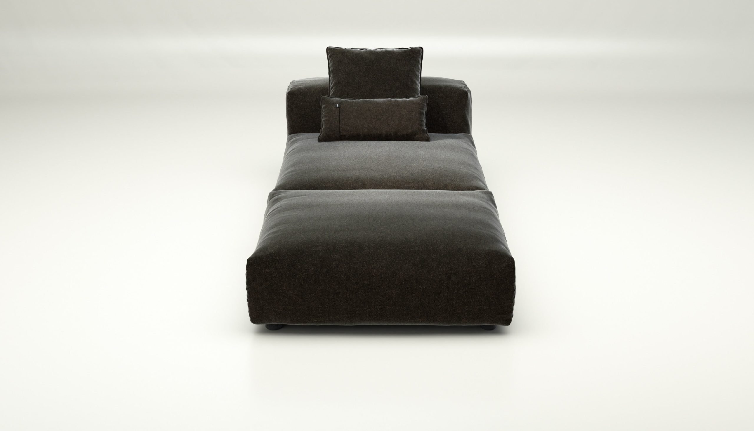 vetsak | Sofa Set 07 - Sun Lounger - suave - anthracite | Modular Sofa | 2 Seater | Daybed | Chaiselounge