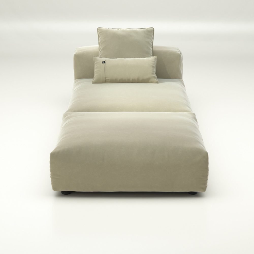 vetsak | Sofa Set 07 - Sun Lounger - suave - clay | Modular Sofa | 2 Seater | Daybed | Chaiselounge