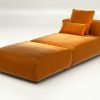 vetsak | Sofa Set 07 - Sun Lounger - suave - orange blaze | Modular Sofa | 2 Seater | Daybed | Chaiselounge