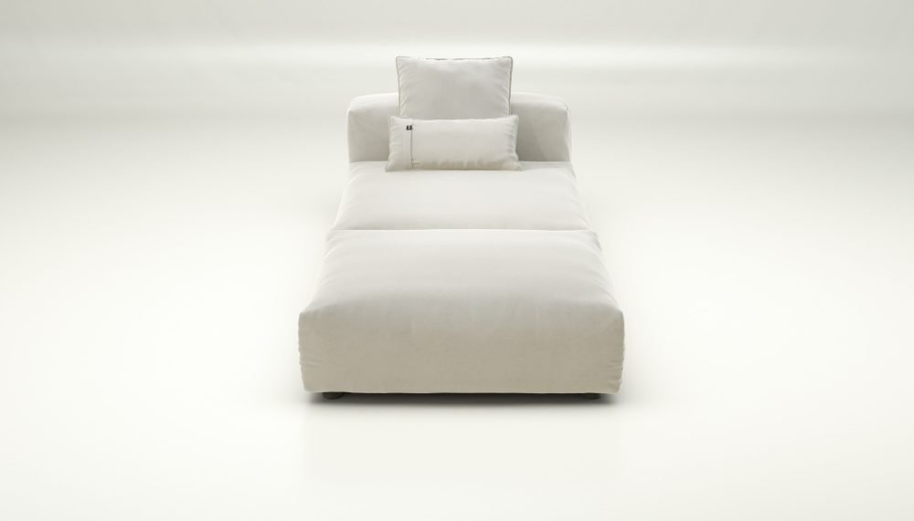 vetsak | Sofa Set 07 - Sun Lounger - suave - pearl | Modular Sofa | 2 Seater | Daybed | Chaiselounge