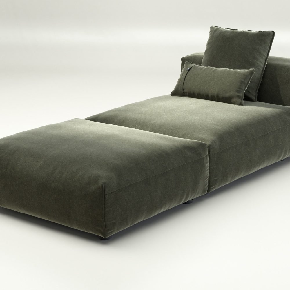 vetsak | Sofa Set 07 - Sun Lounger - suave - pine | Modular Sofa | 2 Seater | Daybed | Chaiselounge